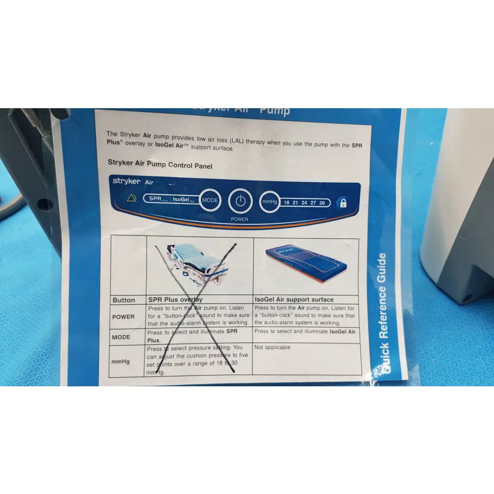 Lot of 3 Stryker 2861 Low Air Loss Pump IsoGel SPR Plus Mattress System - Low Air Loss Therapy Mattress Pump