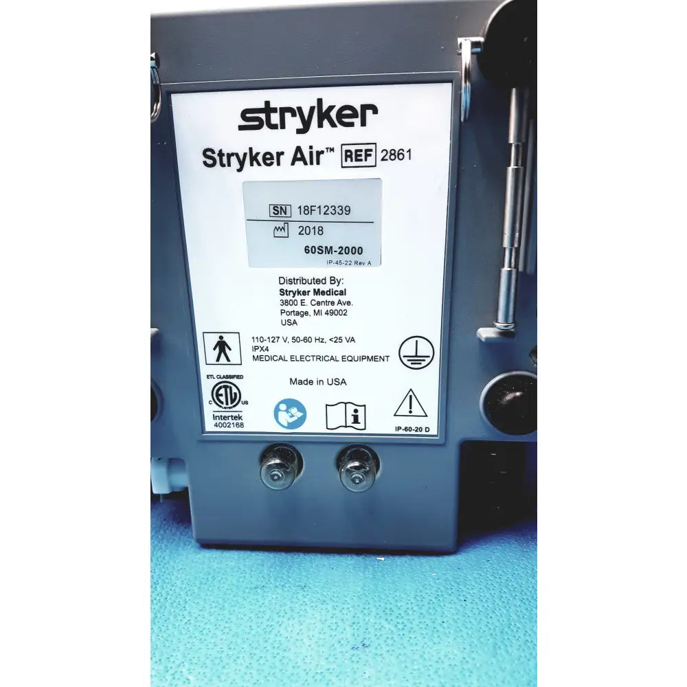 Lot of 3 Stryker 2861 Low Air Loss Pump IsoGel SPR Plus Mattress System With Air Hoses - Low Air Loss Therapy Mattress