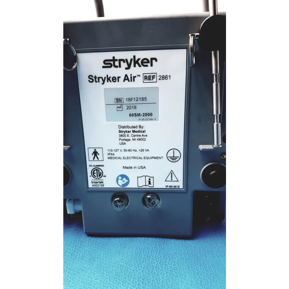 Lot of 3 Stryker 2861 Low Air Loss Pump IsoGel SPR Plus Mattress System With Air Hoses - Low Air Loss Therapy Mattress