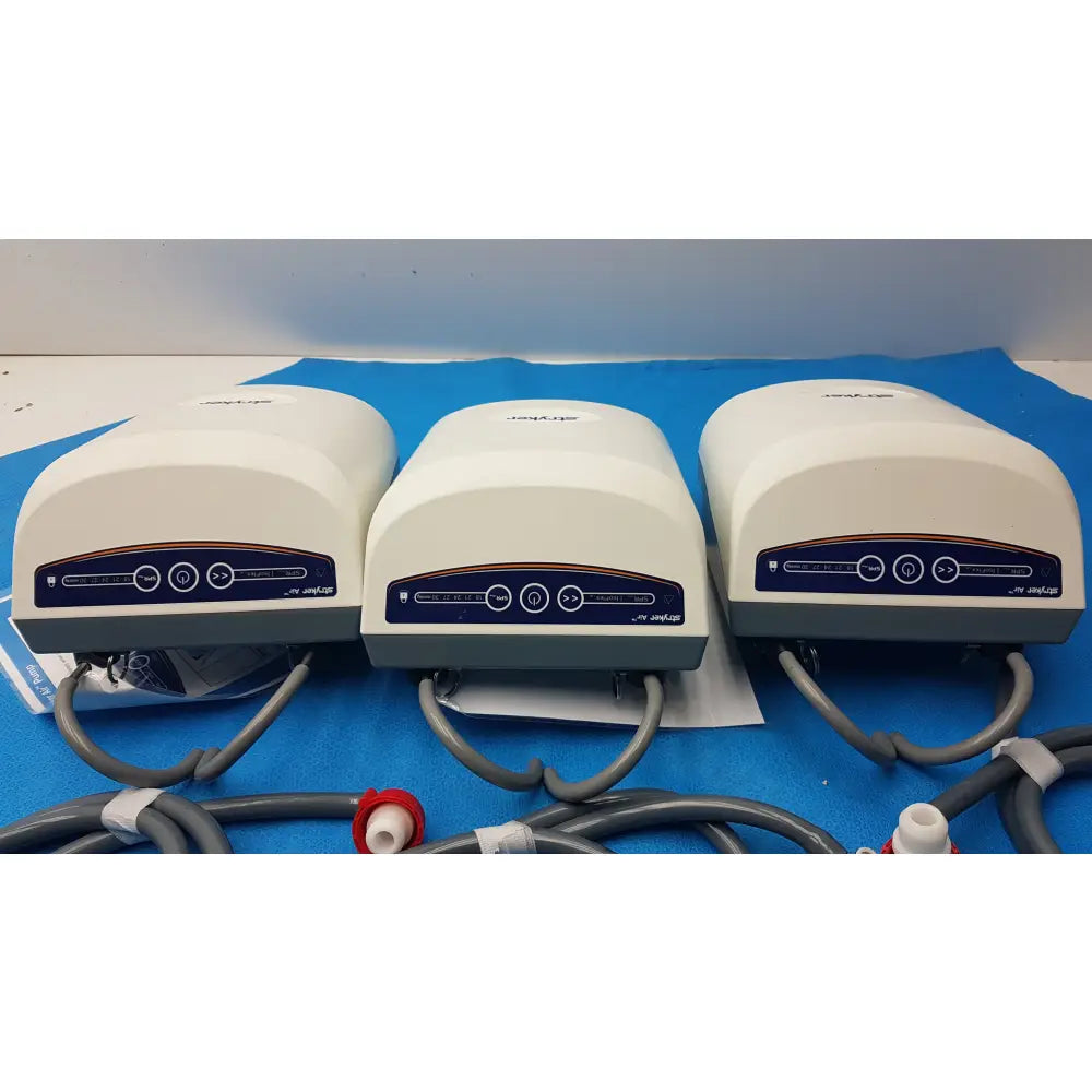 Lot of 3 Stryker 2861 Low Air Loss Pump IsoGel SPR Plus Mattress System - Low Air Loss Therapy Mattress Pump