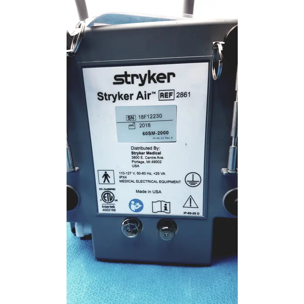 Lot of 3 Stryker 2861 Low Air Loss Pump IsoGel SPR Plus Mattress System With Air Hoses - Low Air Loss Therapy Mattress