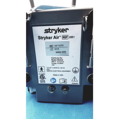 Lot of 3 Stryker 2861 Low Air Loss Pump IsoGel SPR Plus Mattress System With Air Hoses - Low Air Loss Therapy Mattress