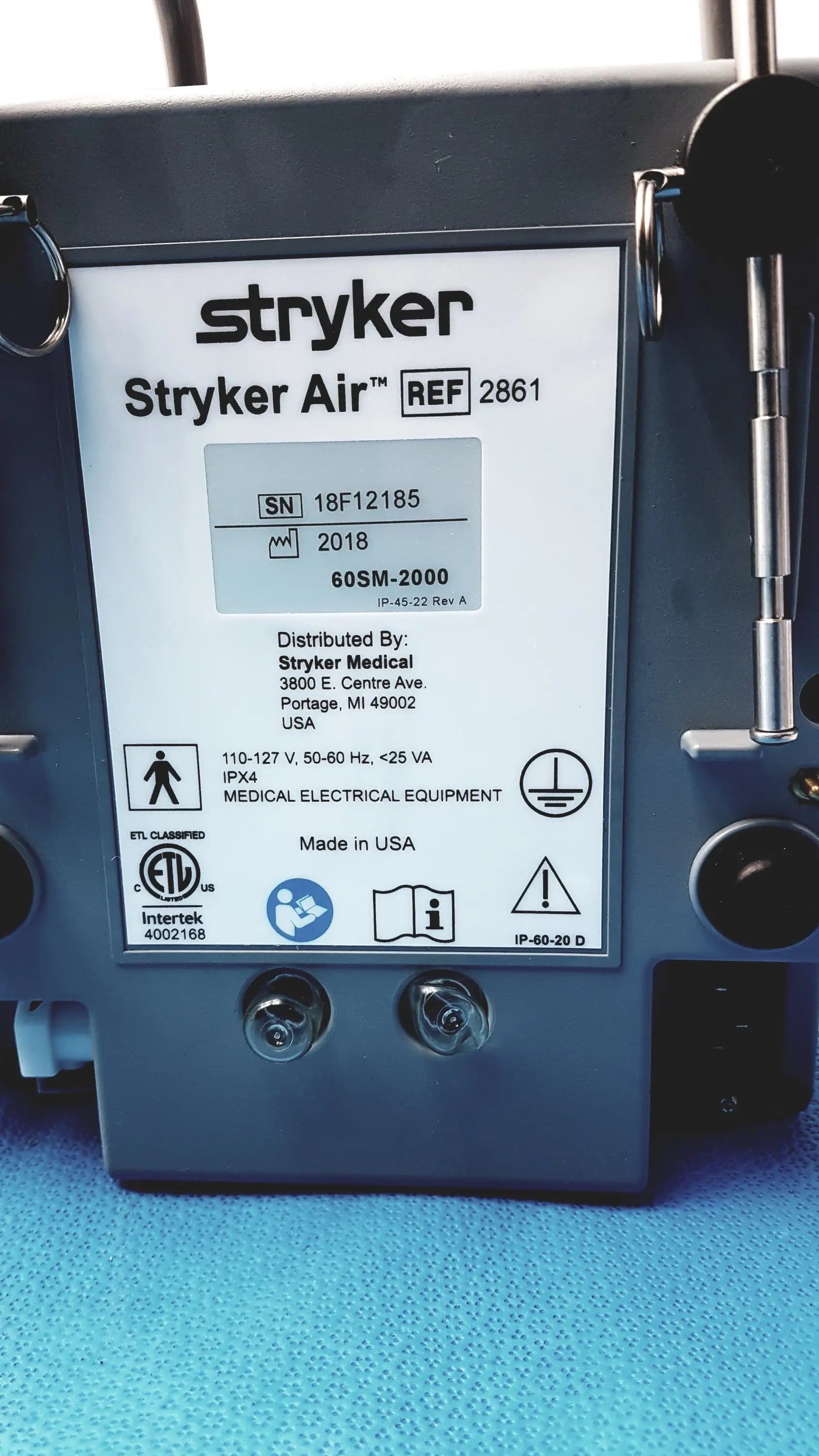 Lot of 3 Stryker 2861 Low Air Loss Pump IsoGel SPR Plus Mattress System With Air Hoses - Low Air Loss Therapy Mattress