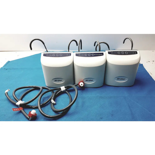 Lot of 3 Stryker 2861 Low Air Loss Pump IsoGel SPR Plus Mattress System With Air Hoses - Low Air Loss Therapy Mattress