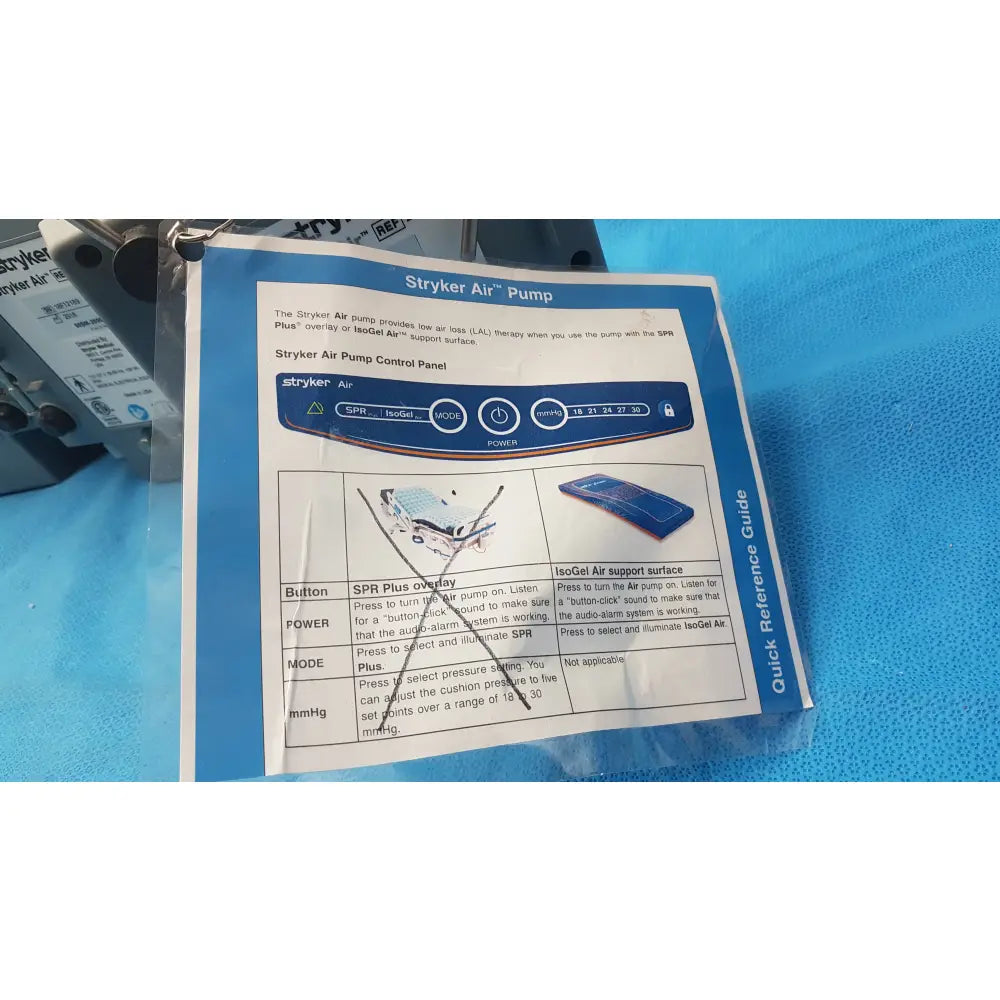 Lot of 3 Stryker 2861 Low Air Loss Pump Mattress System With Air Hoses - Low Air Loss Therapy Mattress Pump