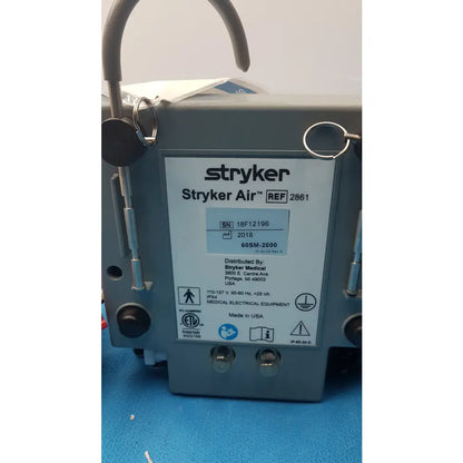 Lot of 3 Stryker 2861 Low Air Loss Pump Mattress System With Air Hoses - Low Air Loss Therapy Mattress Pump