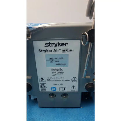 Lot of 3 Stryker 2861 Low Air Loss Pump Mattress System With Air Hoses - Low Air Loss Therapy Mattress Pump