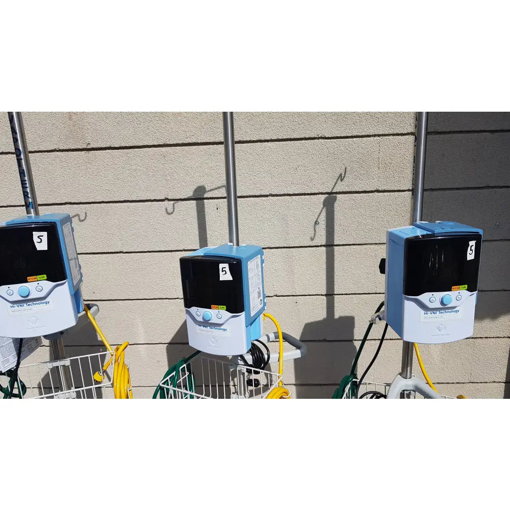 Lot of 3 - Vapotherm Hi-VNI Respiratory Therapy Units With Stands - Respiratory Therapy Unit