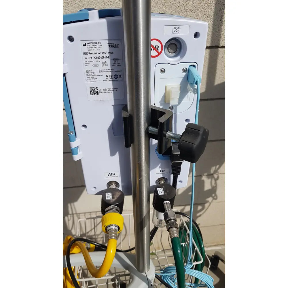 Lot of 3 Vapotherm Precision Flow Plus Hi-VNI Respiratory Units With Rolling Stands - Respiratory Unit