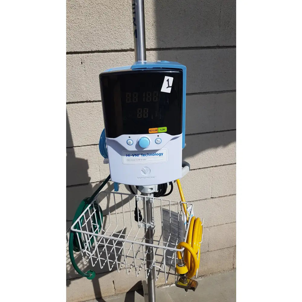 Lot of 3 Vapotherm Precision Flow Plus Hi-VNI Respiratory Units With Rolling Stands - Respiratory Unit