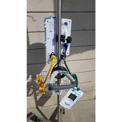 Lot of 3 Vapotherm Precision Flow Plus Hi-VNI Respiratory Units With Rolling Stands - Respiratory Unit