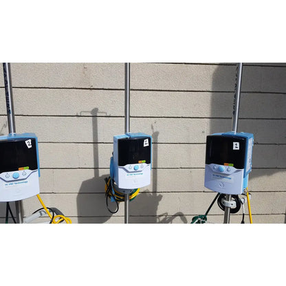 Lot of 3 Vapotherm Precision Flow Plus Hi-VNI Respiratory Units With Rolling Stands - Respiratory Unit
