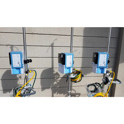 Lot of 3 Vapotherm Precision Flow Plus Hi-VNI Respiratory Units With Rolling Stands - Respiratory Unit