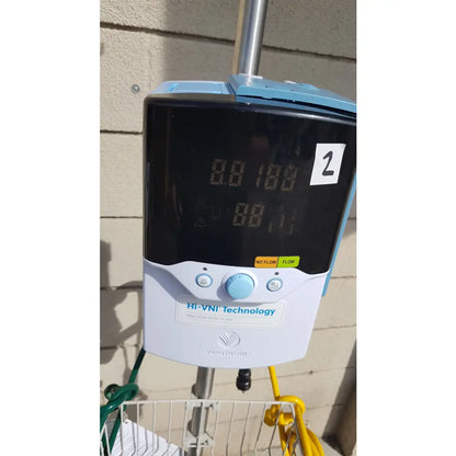 Lot of 3 Vapotherm Precision Flow Plus Hi-VNI Respiratory Units With Rolling Stands - Respiratory Unit