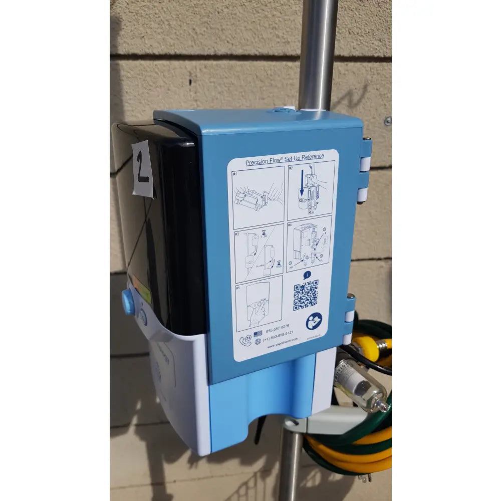 Lot of 3 Vapotherm Precision Flow Plus Hi-VNI Respiratory Units With Rolling Stands - Respiratory Unit