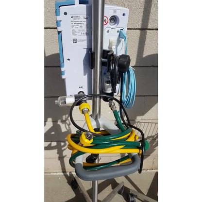 Lot of 3 Vapotherm Precision Flow Plus Hi-VNI Respiratory Units With Rolling Stands - Respiratory Unit