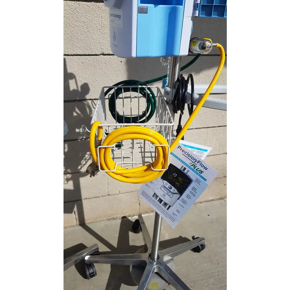 Lot of 3 Vapotherm Precision Flow Plus Hi-VNI Respiratory Units With Rolling Stands - Respiratory Unit