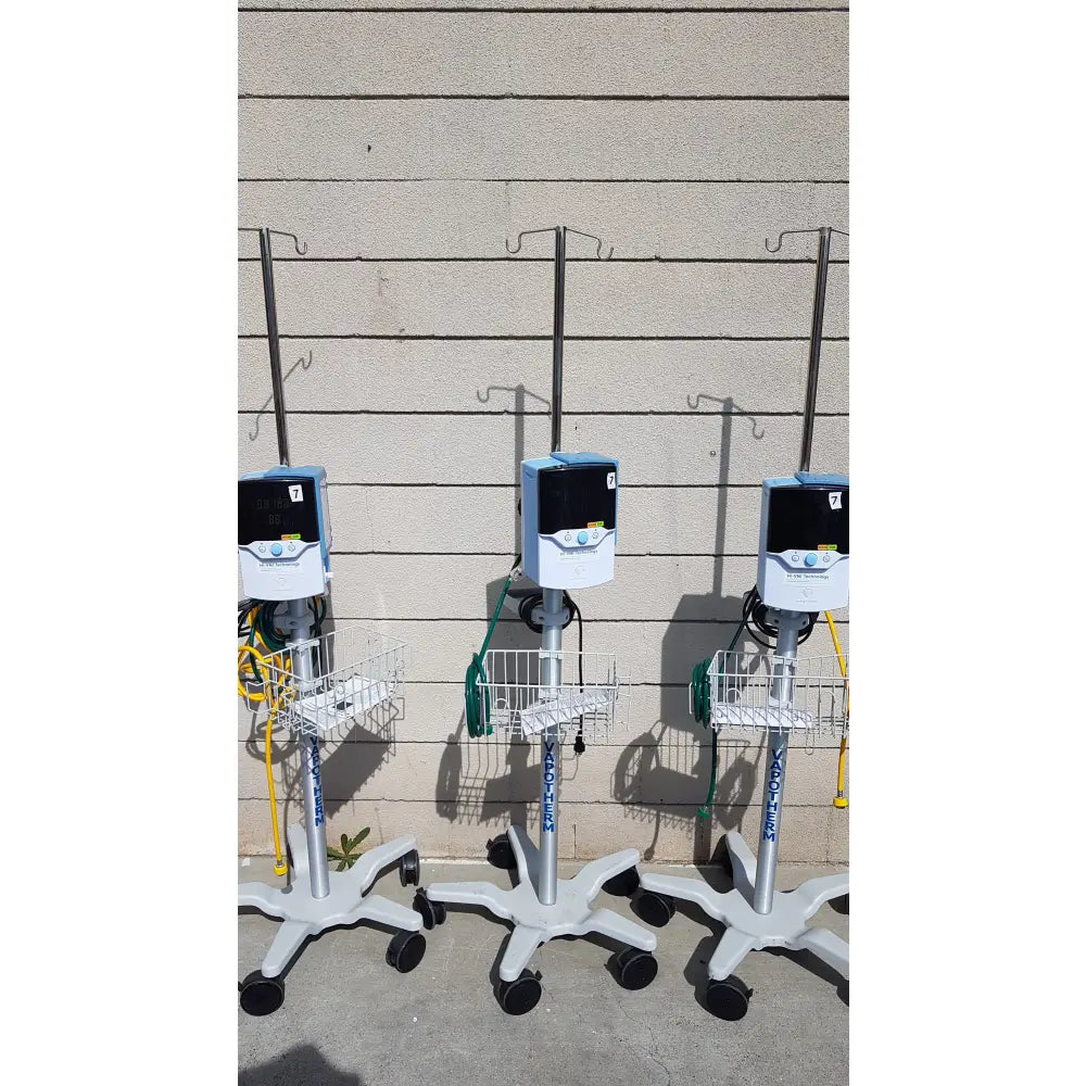 Lot of 3 Vapotherm Respiratory Therapy Units With Stands Ref Precision Flow Plus - Respiratory Therapy Unit
