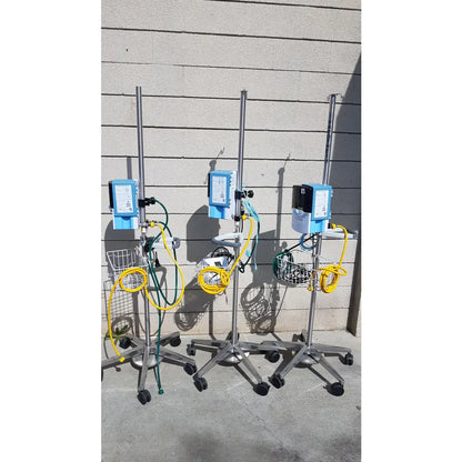 Lot of 3 Vapotherm Respiratory Therapy Units With Stands Ref Precision Flow Plus - Respiratory Therapy Unit
