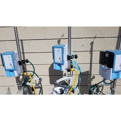 Lot of 3 Vapotherm Respiratory Therapy Units With Stands Ref Precision Flow Plus - Respiratory Therapy Unit
