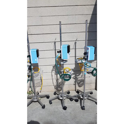 Lot of 3 Vapotherm Respiratory Therapy Units With Stands Ref Precision Flow Plus - Respiratory Therapy Unit
