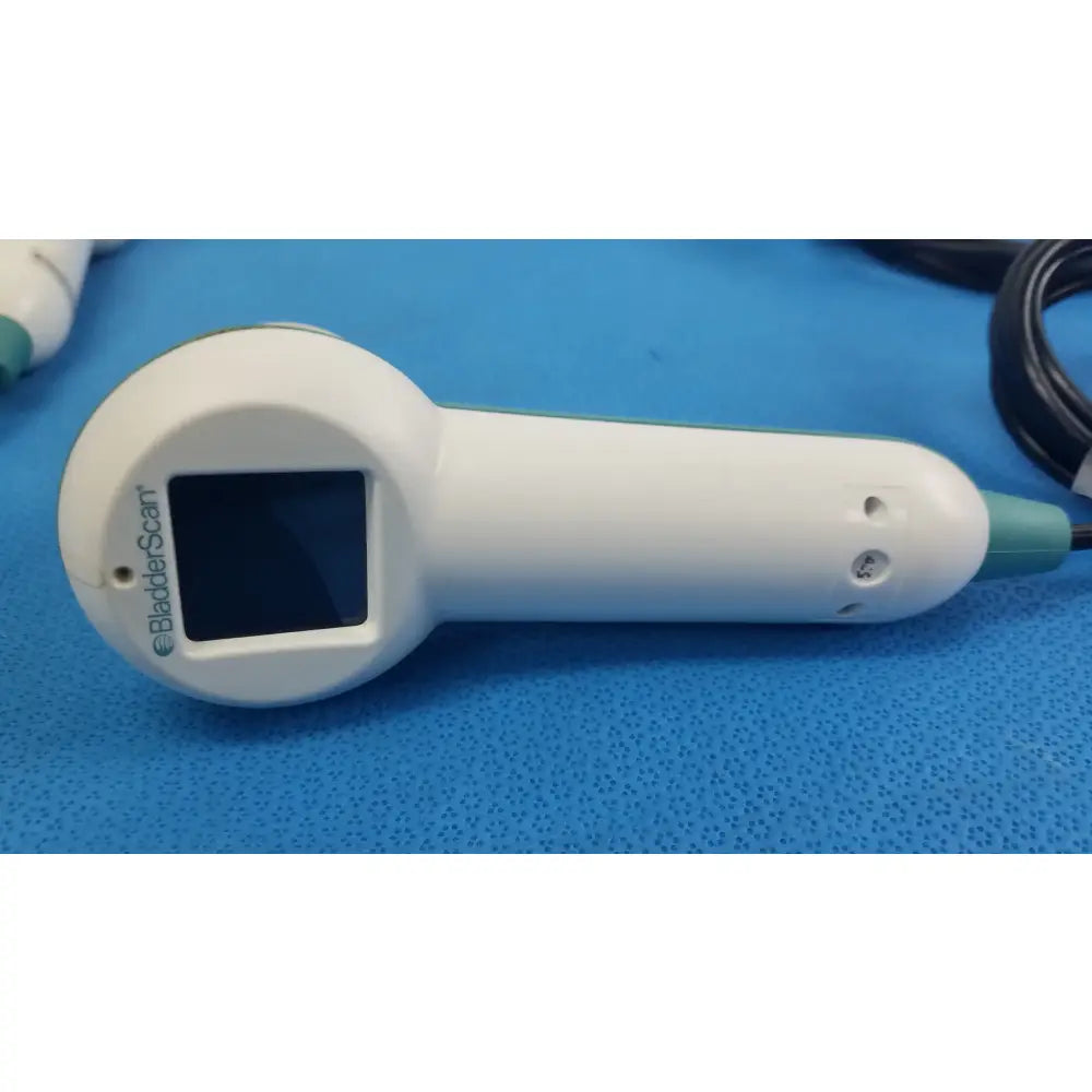 Lot of 3 verathon bladderscan handheld ultrasound probes white and teal medical equipment for reuse medical equipment