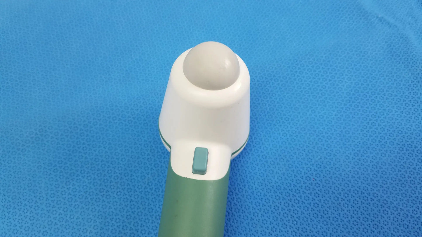 Lot of 3 verathon bladderscan ultrasound probes with white and green handheld medical equipment for reuse use