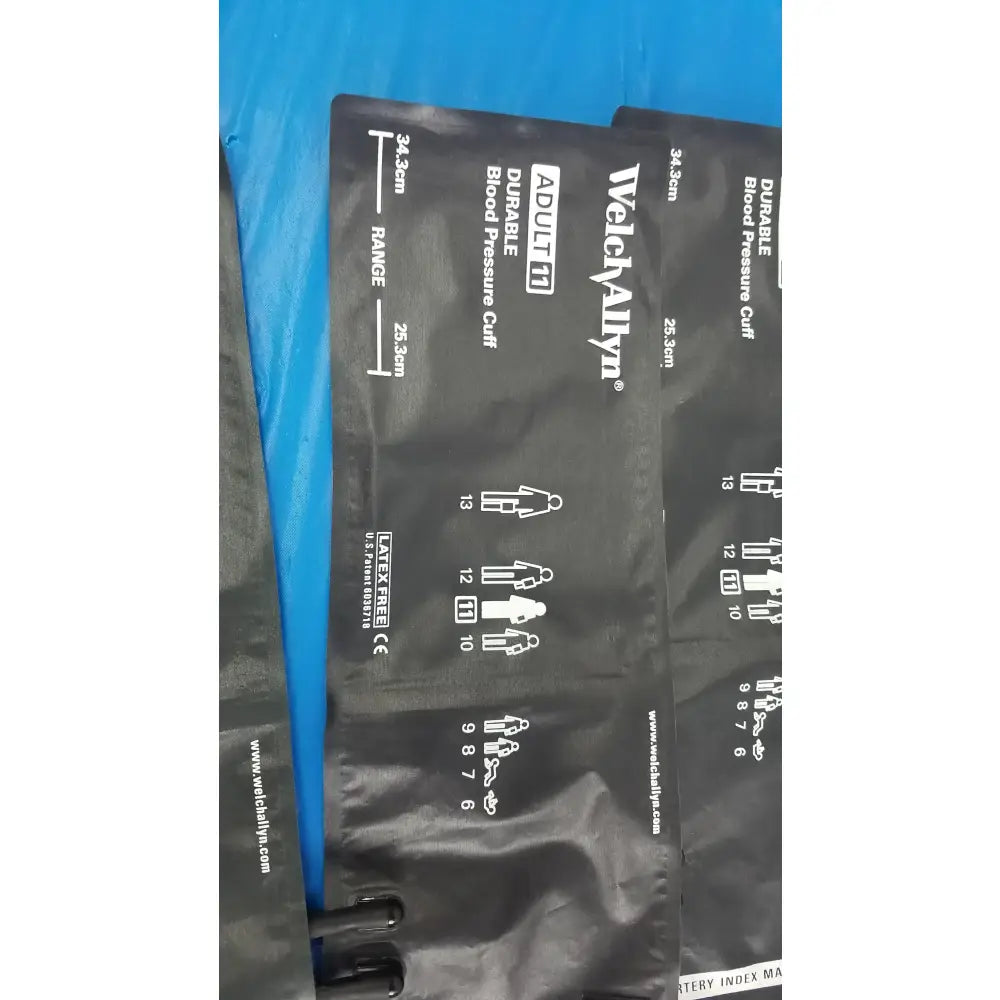 Welch Allyn Lot of - 3 Welch Allyn Flexiport Reusable Blood Pressure Cuffs Adult 11 FlexiPort Reusable Adult Blood Pressure Cuff, second-hand product photo 8