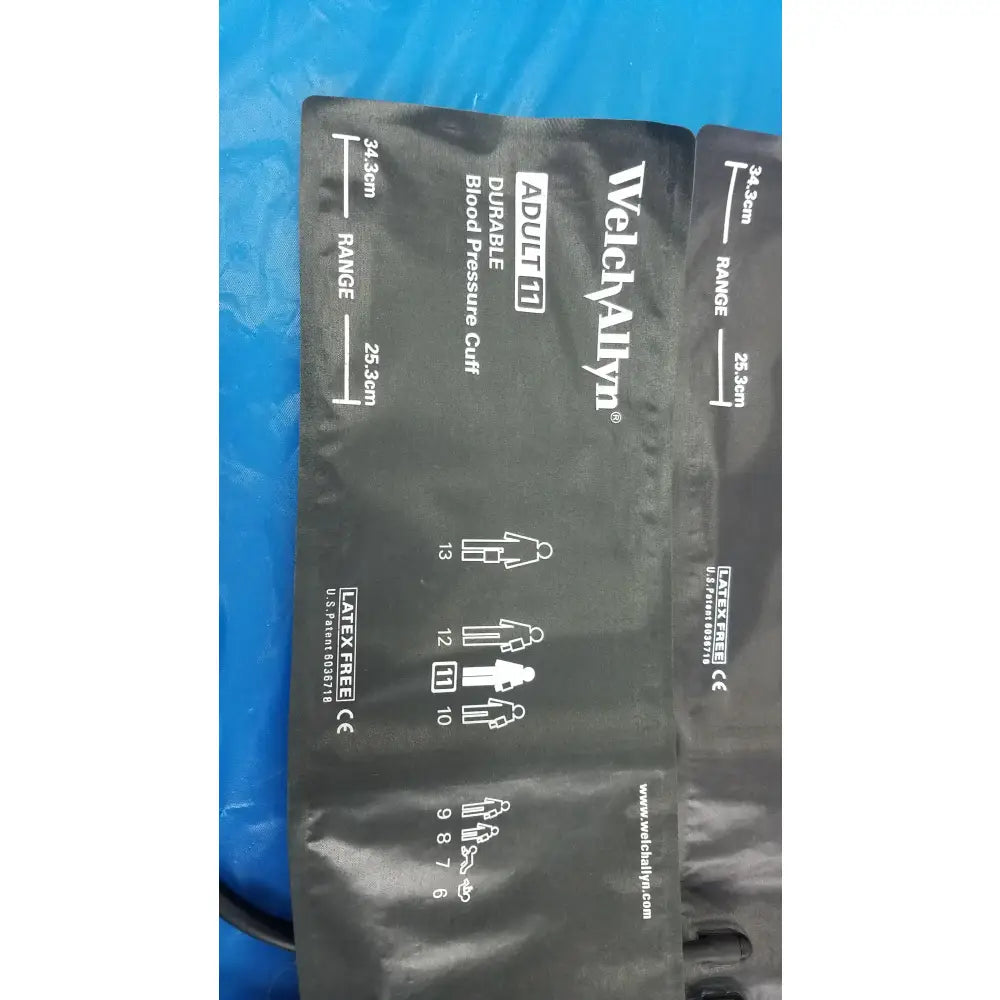 Welch Allyn Lot of - 3 Welch Allyn Flexiport Reusable Blood Pressure Cuffs Adult 11 FlexiPort Reusable Adult Blood Pressure Cuff, second-hand product photo 7