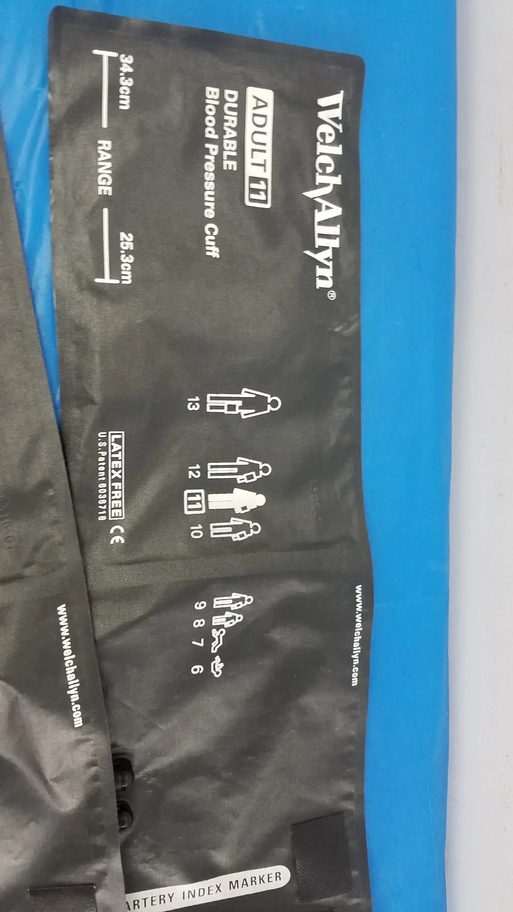 Welch Allyn Lot of - 3 Welch Allyn Flexiport Reusable Blood Pressure Cuffs Adult 11 FlexiPort Reusable Adult Blood Pressure Cuff, second-hand product photo 9