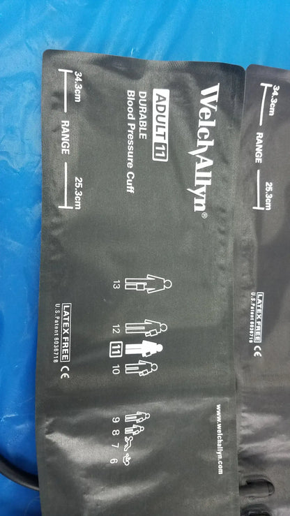 Welch Allyn Lot of - 3 Welch Allyn Flexiport Reusable Blood Pressure Cuffs Adult 11 FlexiPort Reusable Adult Blood Pressure Cuff, second-hand product photo 7