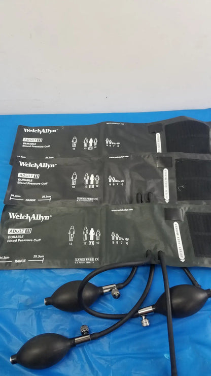 Welch Allyn Lot of - 3 Welch Allyn Flexiport Reusable Blood Pressure Cuffs Adult 11 FlexiPort Reusable Adult Blood Pressure Cuff, second-hand product photo 6