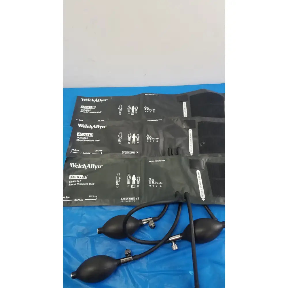 Welch Allyn Lot of - 3 Welch Allyn Flexiport Reusable Blood Pressure Cuffs Adult 11 FlexiPort Reusable Adult Blood Pressure Cuff, second-hand product photo 6