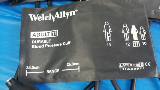 Welch Allyn Lot of - 3 Welch Allyn Flexiport Reusable Blood Pressure Cuffs Adult 11 FlexiPort Reusable Adult Blood Pressure Cuff, second-hand product photo 2