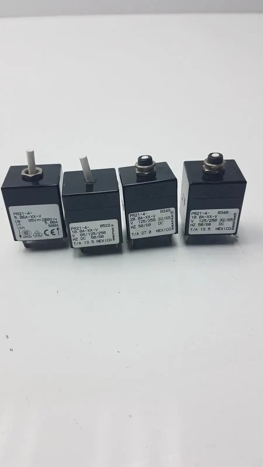 AIRPAX Lot of 4 Airpax PR21-4-0349 250V Fuse Fuse, second-hand product photo 6