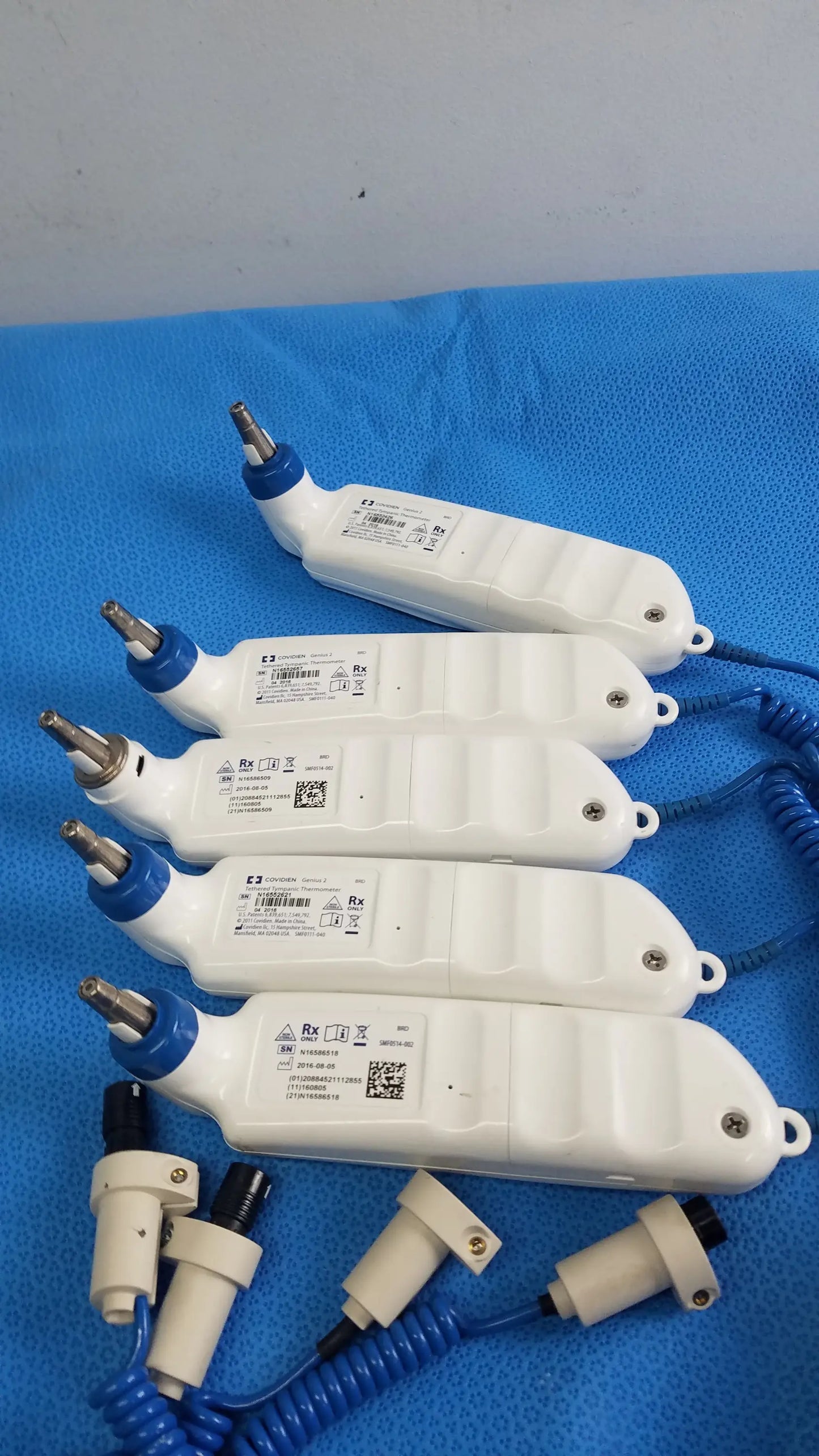Covidien Lot of 5 Coviden Genius 2 Tethered Typmpanic Thermometer Tympanic Thermometer, second-hand product photo 4