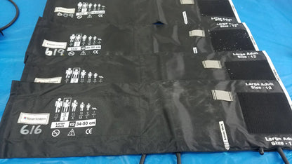 Henry Schein Lot of - 4 Henry Schein Blood Pressure Cuffs Large Adult 12 Blood Pressure Cuff, second-hand product photo 1
