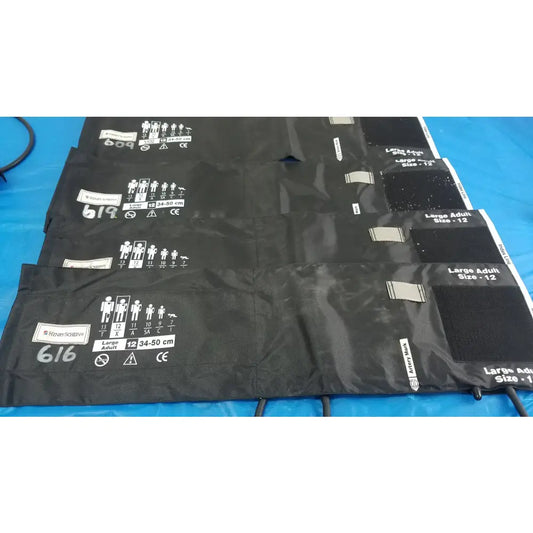 Henry Schein Lot of - 4 Henry Schein Blood Pressure Cuffs Large Adult 12 Blood Pressure Cuff, second-hand product photo 1