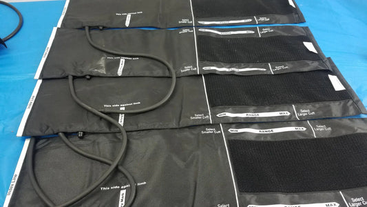 Henry Schein Lot of - 4 Henry Schein Blood Pressure Cuffs Large Adult 12 Blood Pressure Cuff, second-hand product photo 2