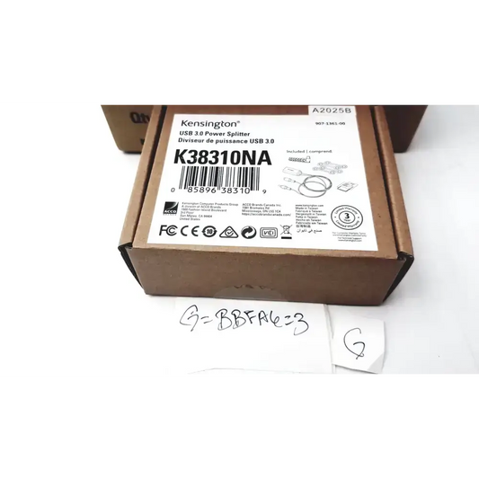 Kensington Lot of 4 Kensington K38310NA 60W USB 3.0 Power Splitter USB Power Splitter, second-hand product photo 2