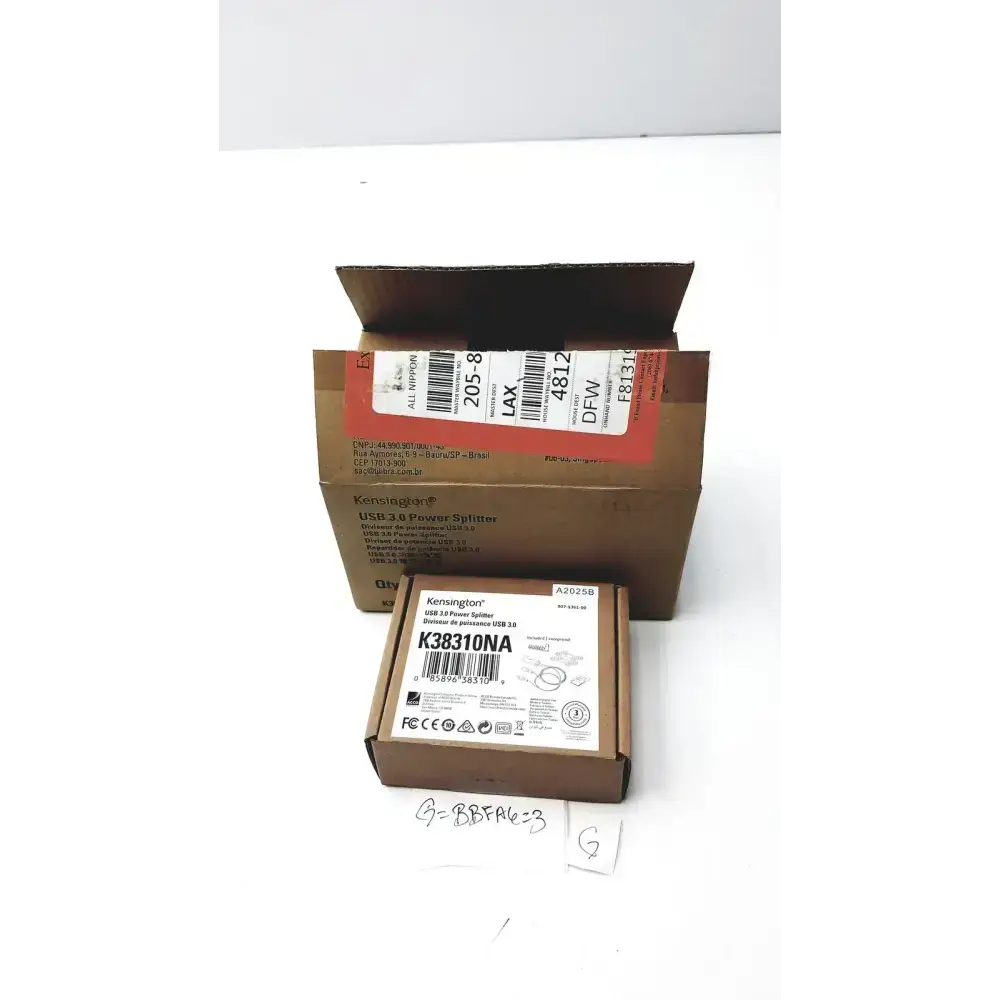 Kensington Lot of 4 Kensington K38310NA 60W USB 3.0 Power Splitter USB Power Splitter, second-hand product photo 1