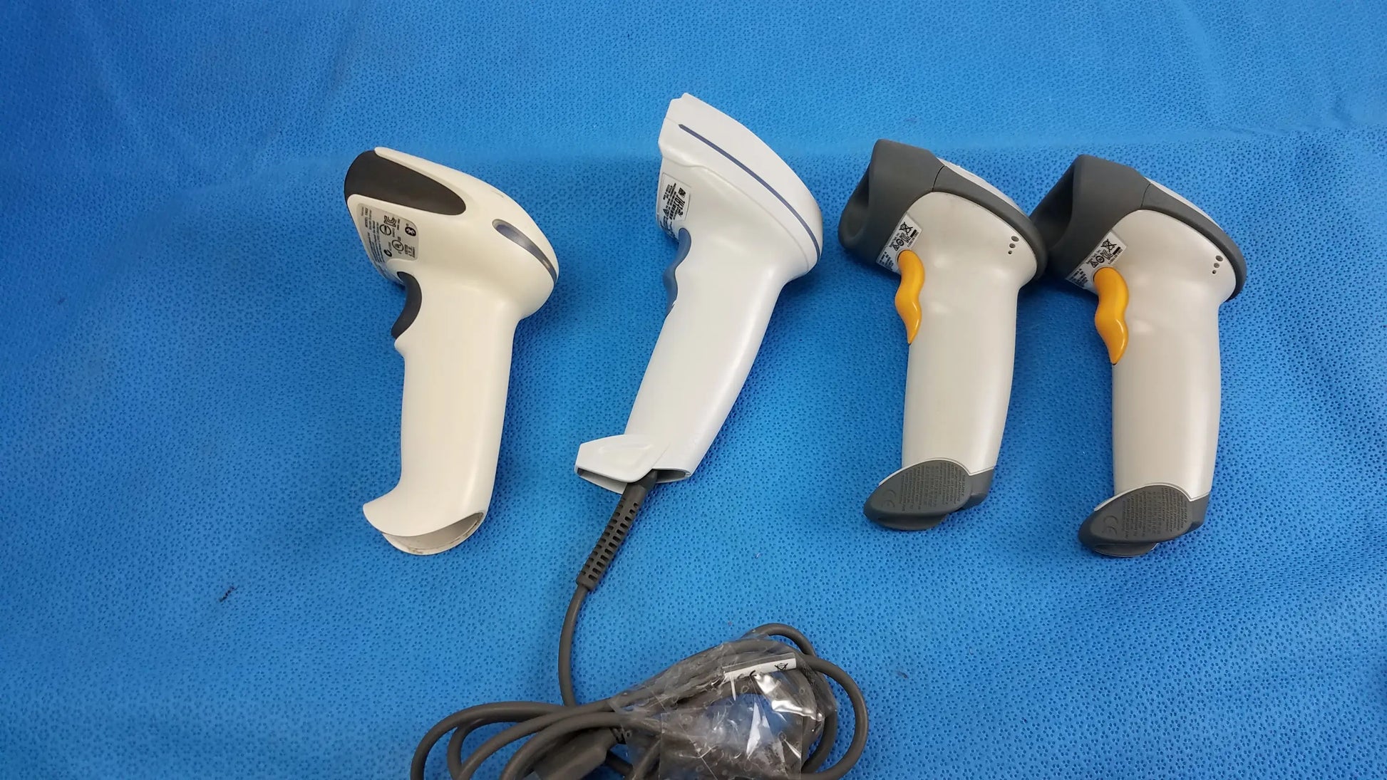 N/A Lot of 4 Laser Barcode Scanner Reader Laser Barcode Scanner Reader, second-hand product photo 1