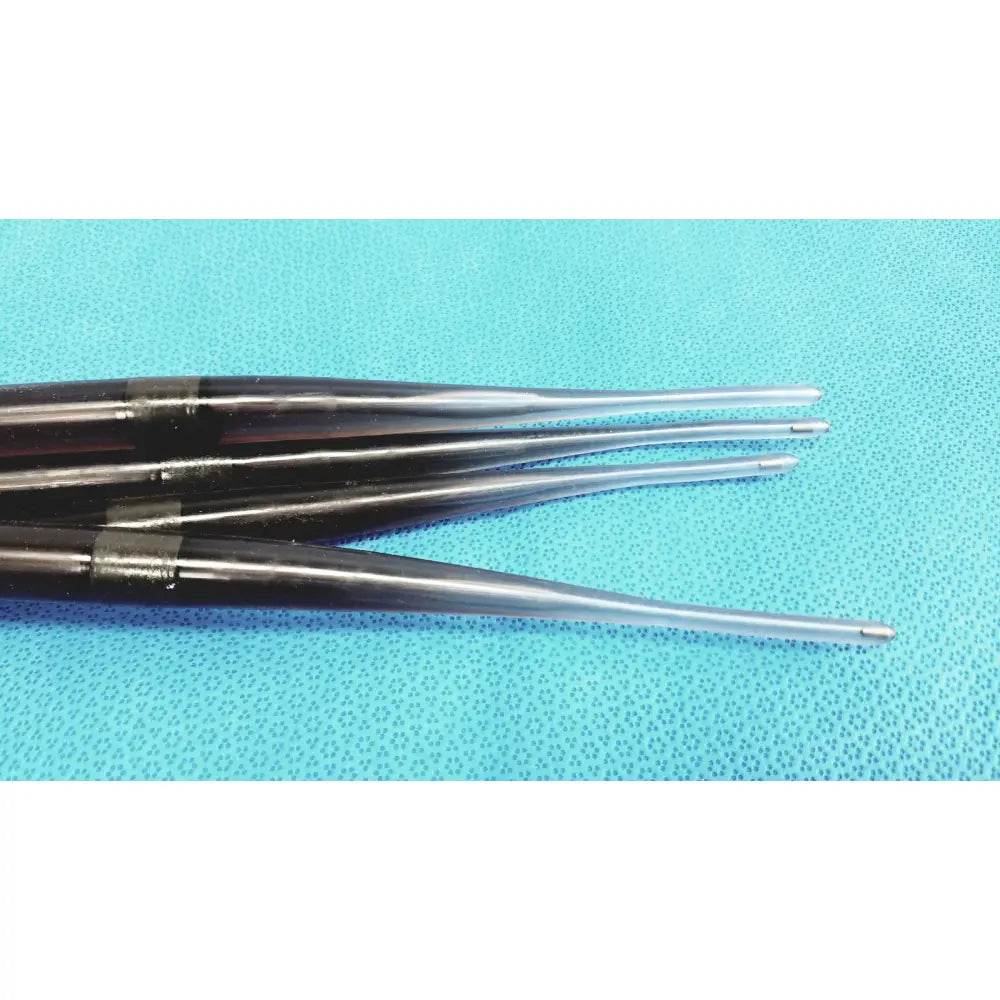 Black and silver surgical forceps with sleek tapered design for savary gilliard dilator cook endoscope 18mm use