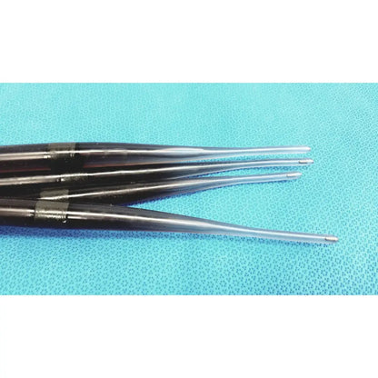 Black and silver surgical forceps with sleek tapered design for savary gilliard dilator cook endoscope 18mm use