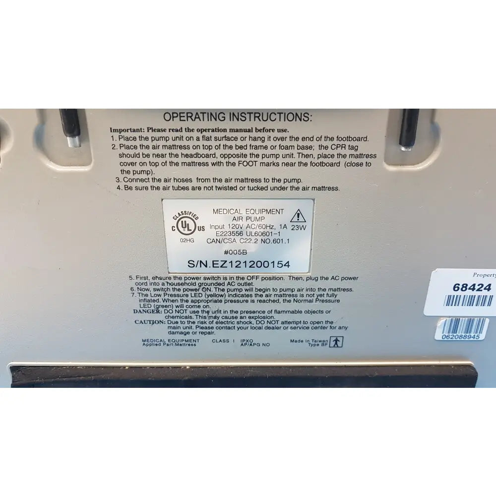 Lot of 4 Sizewise SW-AMP Dynamic Alternating Mattress Pumps - Dynamic Alternating Pressure Mattress Pump