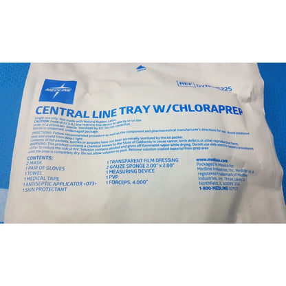 Lot of 41 - Medline DYND75225 Central Line Dressing Tray Kit With ChloraPrep - Central Line Dressing Tray Kit