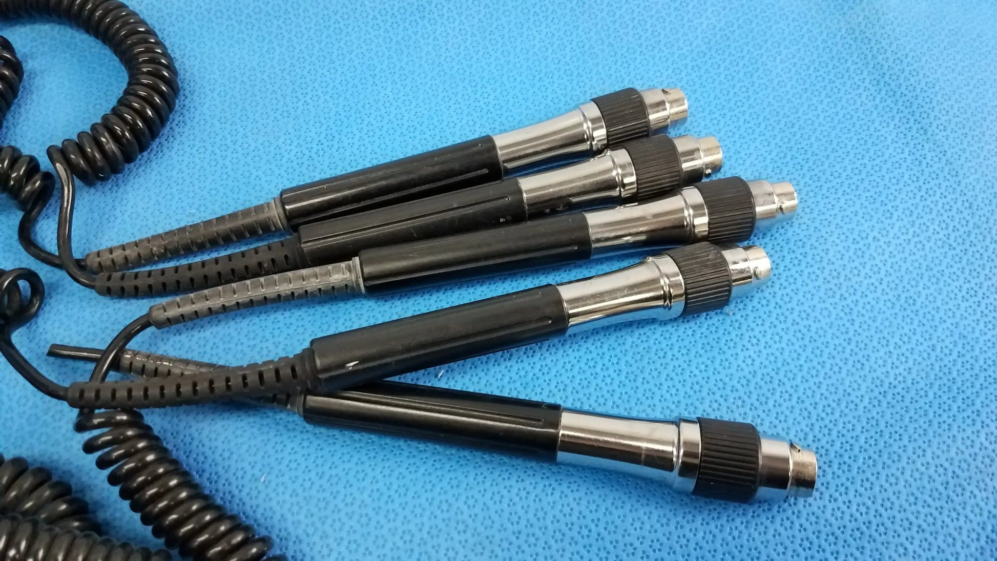 N/A Lot of 5 Coiled Cord and Handle Assembly For Wall Transformer Coiled Cord and Handle Assembly, second-hand product photo 5
