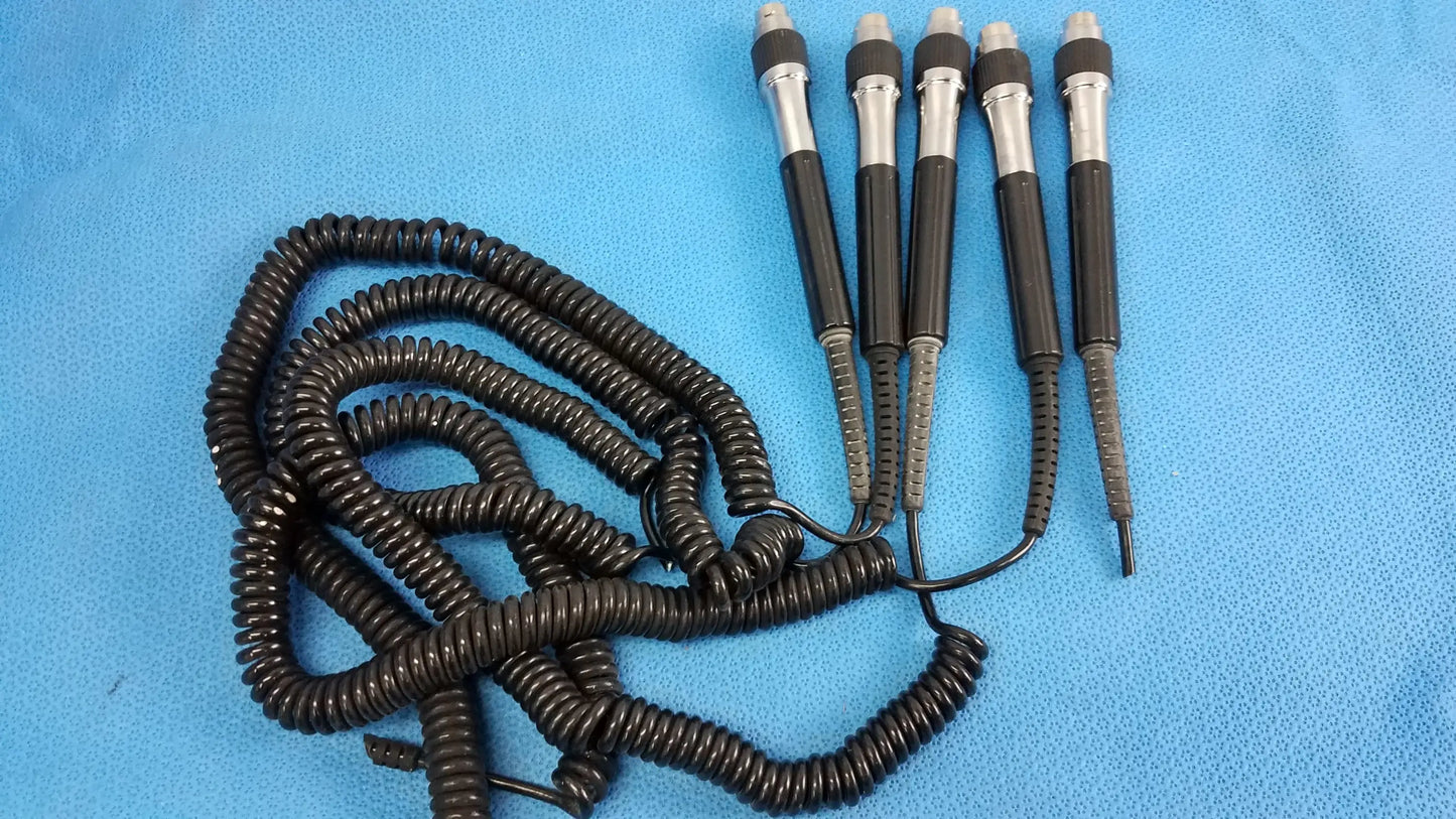 N/A Lot of 5 Coiled Cord and Handle Assembly For Wall Transformer Coiled Cord and Handle Assembly, second-hand product photo 1