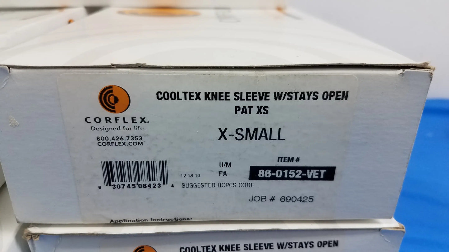 Corflex Lot of 5 Corflex Cooltex Knee Sleeves With Stays Open Pat XS Knee Sleeve With Stays, new product photo 6