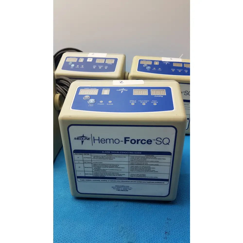 Lot of 5 Medline Hemo Force DVT Compression Pump MDS600SQ - Sequential Compression Device (SCD) / DVT Pump